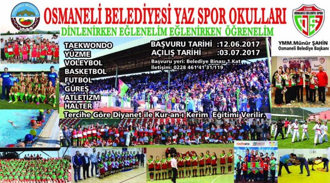 YAZ SPOR OKULLARI KAYITLARI BAŞLADI