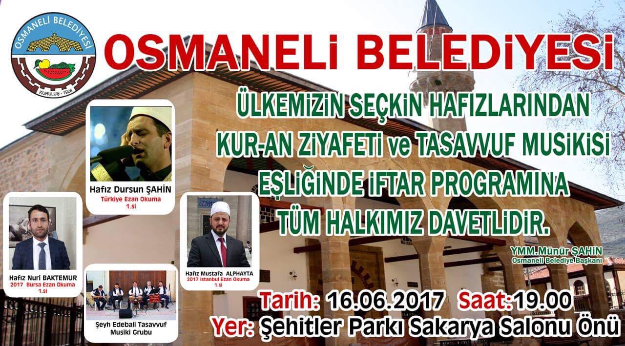 HAFIZLAR EŞLİĞİNDE İFTAR PROGRAMI