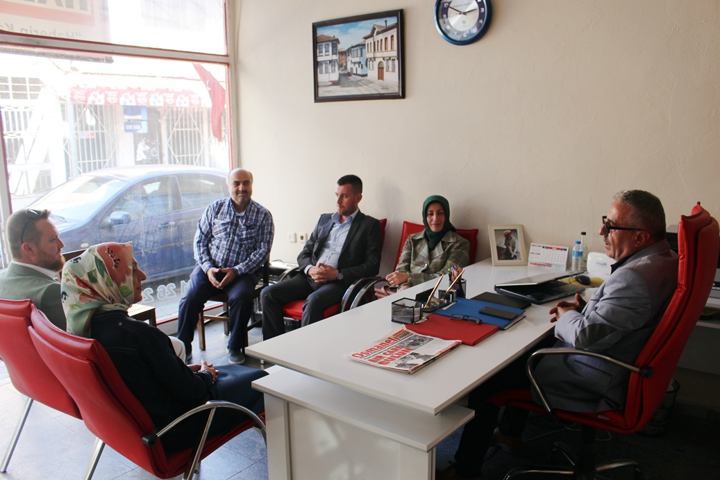 AK PARTİ OSMANELİ İLÇE TEŞKİLATINDAN GAZETEMİZE ZİYARET
