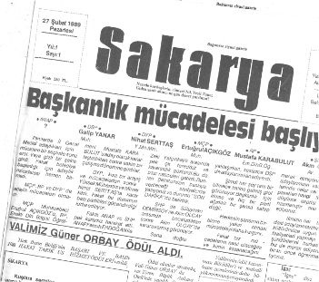 SAKARYA GAZETESİ 29 YAŞINDA