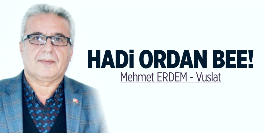 HADİ ORDAN BEE!