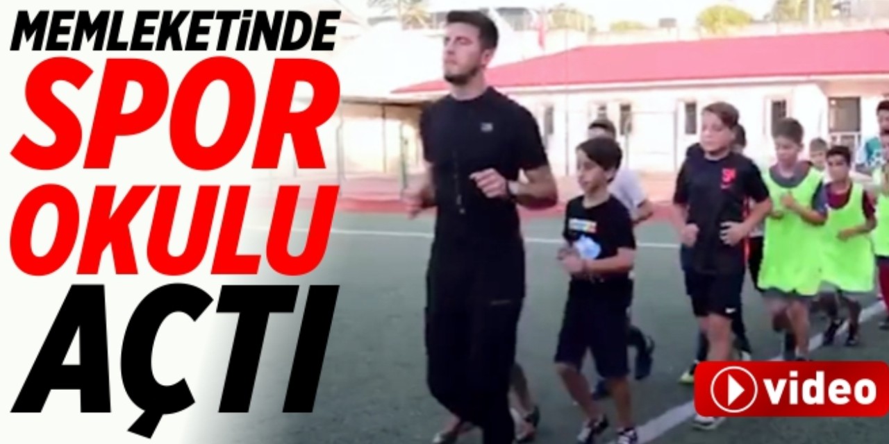 Memleketine Spor Okulu açtı