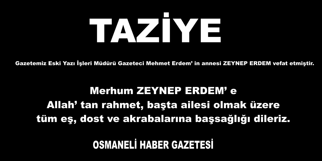 TAZİYE İLANI