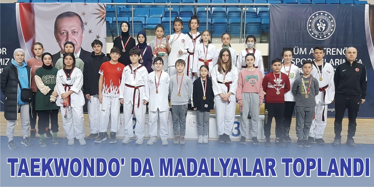 Taekwondo’ da Madalyalar Toplandı