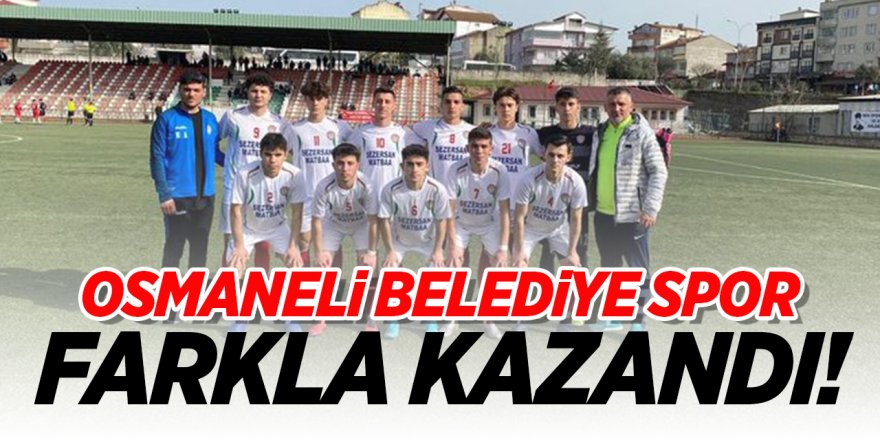 Osmaneli Belediye Spor farkla kazandı!
