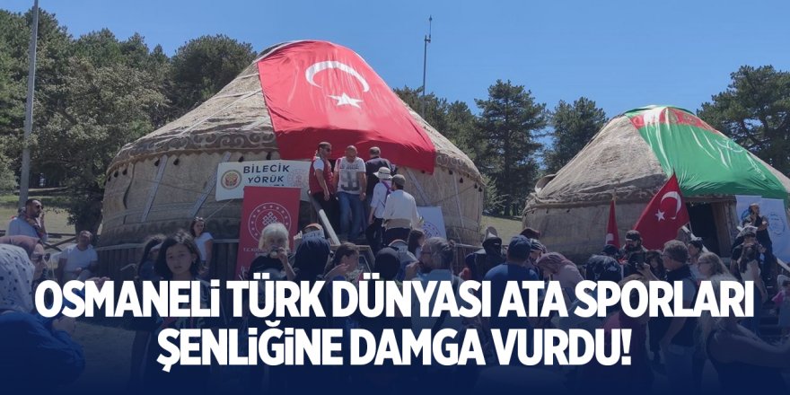 Osmaneli, Türk Dünyası Ata Sporları Şenliği’ne damga vurdu