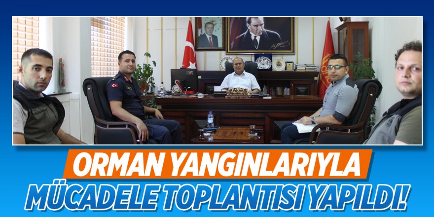 Orman Yangınlarıyla Mücadele Toplantısı Yapıldı