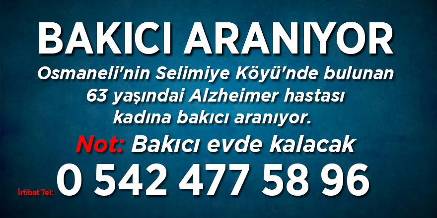 BAKICI ARANIYOR